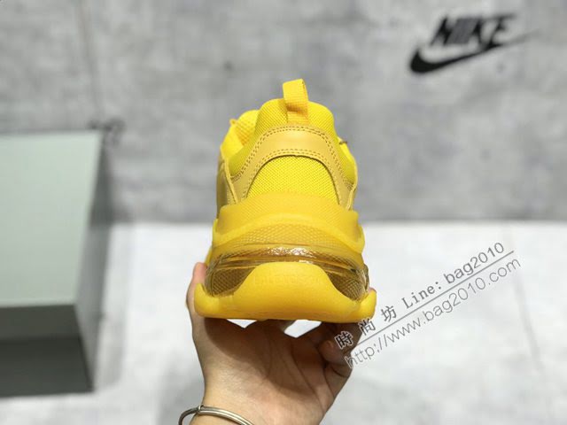 Balenciaga經典款男女鞋 巴黎世家頂級版本Triple S厚底氣墊大底LOGO老爹鞋 Balenciaga情侶款老爹鞋  hdbl1256